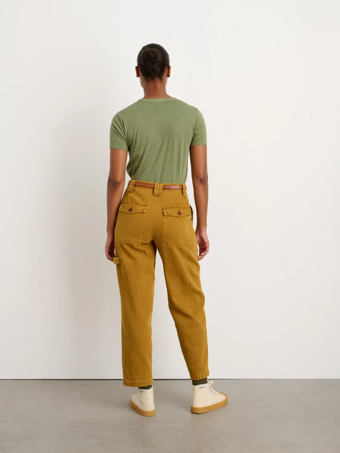 Women Alex Mill Pants Phoebe Pant In Recycled Denim Golden Khaki