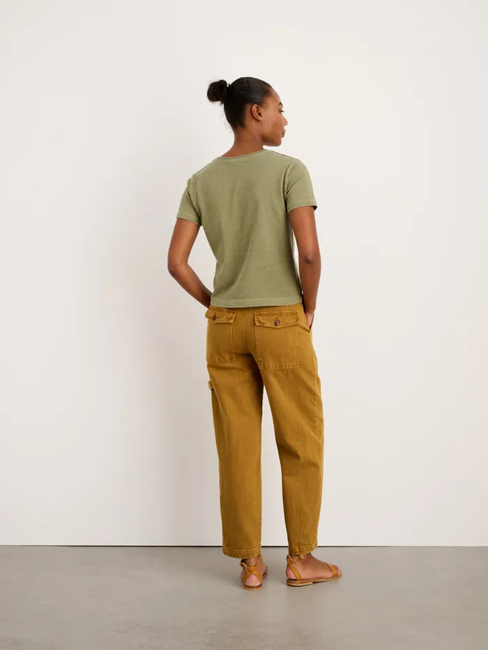 Women Alex Mill Pants Phoebe Pant In Recycled Denim Golden Khaki