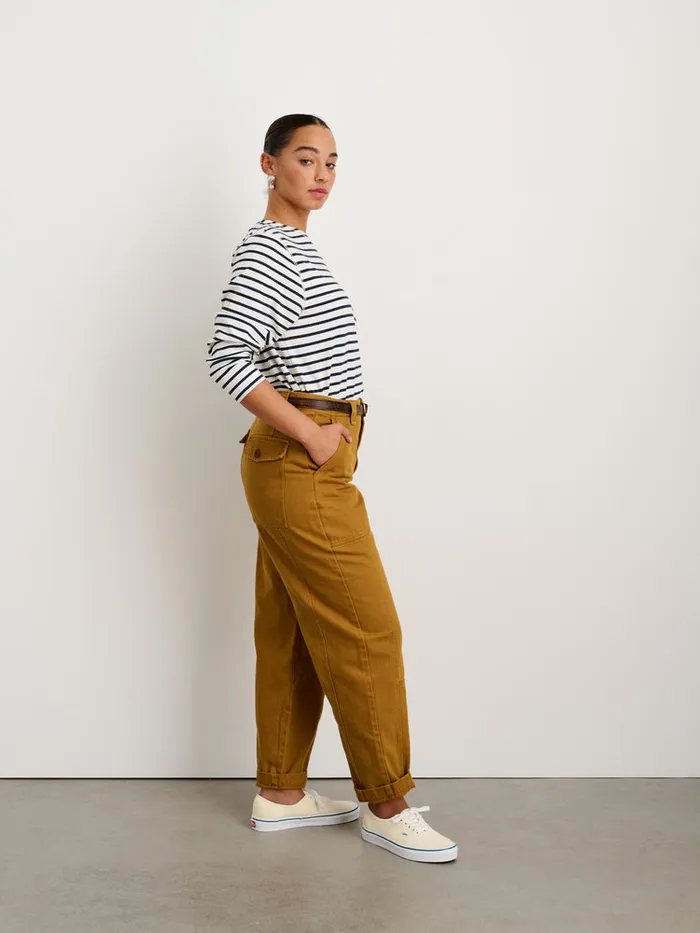 Women Alex Mill Pants Phoebe Pant In Recycled Denim Golden Khaki