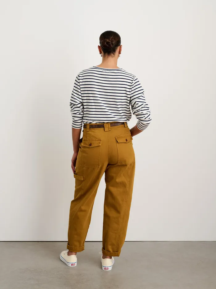 Women Alex Mill Pants Phoebe Pant In Recycled Denim Golden Khaki