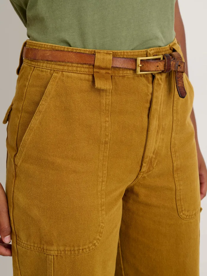 Women Alex Mill Pants Phoebe Pant In Recycled Denim Golden Khaki