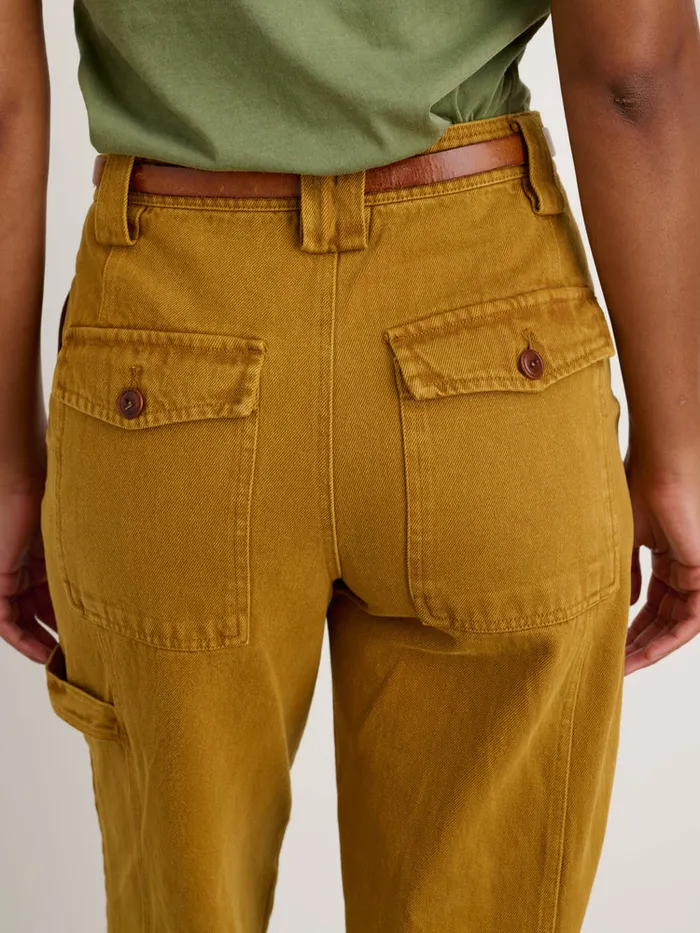 Women Alex Mill Pants Phoebe Pant In Recycled Denim Golden Khaki