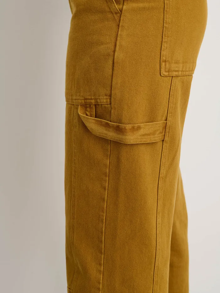 Women Alex Mill Pants Phoebe Pant In Recycled Denim Golden Khaki