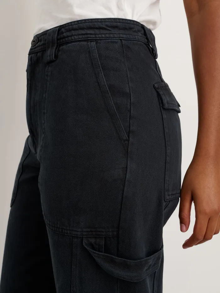 Women Alex Mill Pants Phoebe Pant In Recycled Denim Washed Black