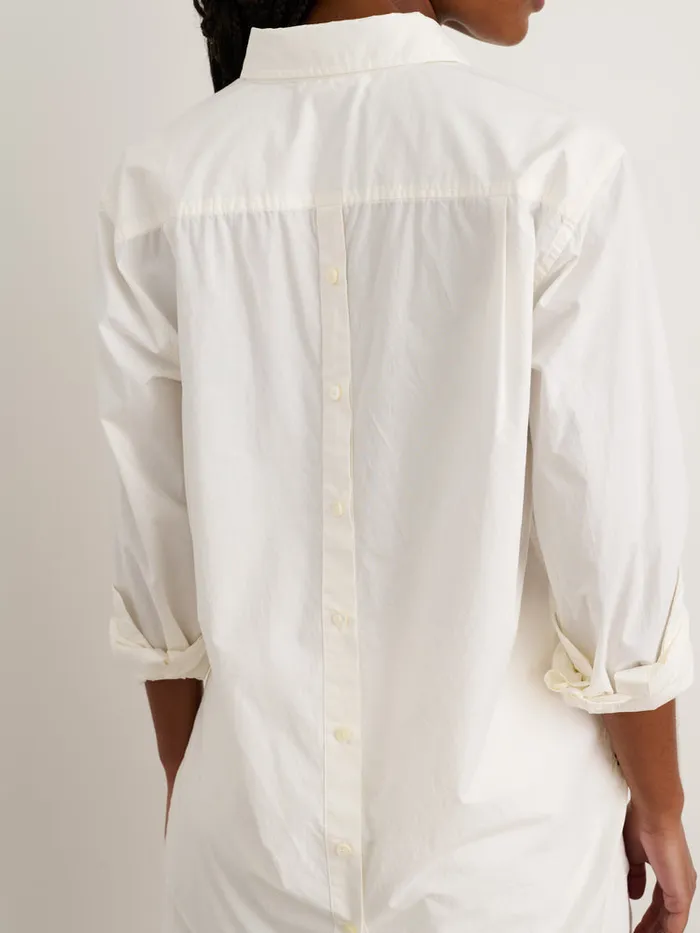 Women Alex Mill Shirts Tops DoubleButton Shirt In Paper Poplin