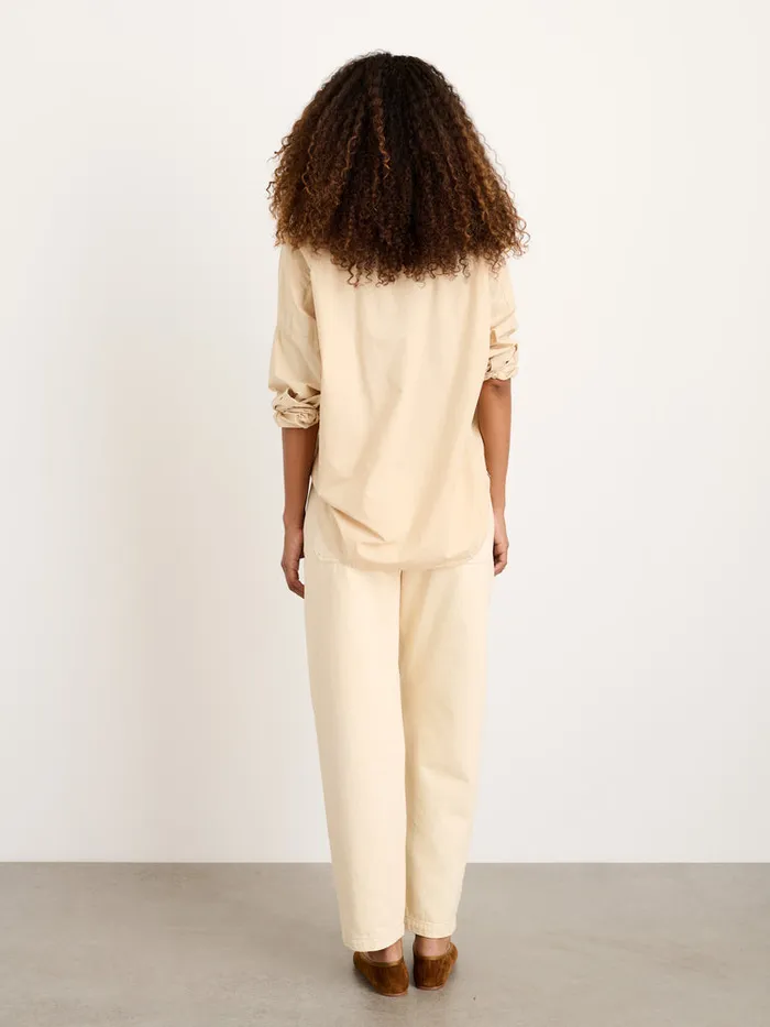 Women Alex Mill Shirts Tops Jo Shirt In Paper Poplin Almond Milk