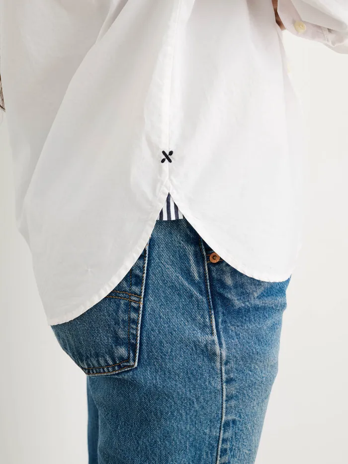 Women Alex Mill Shirts Tops Jo Shirt In Paper Poplin White