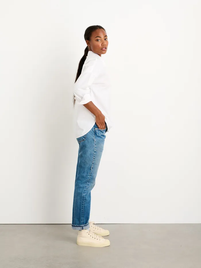 Women Alex Mill Shirts Tops Jo Shirt In Paper Poplin White