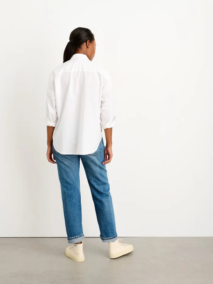 Women Alex Mill Shirts Tops Jo Shirt In Paper Poplin White