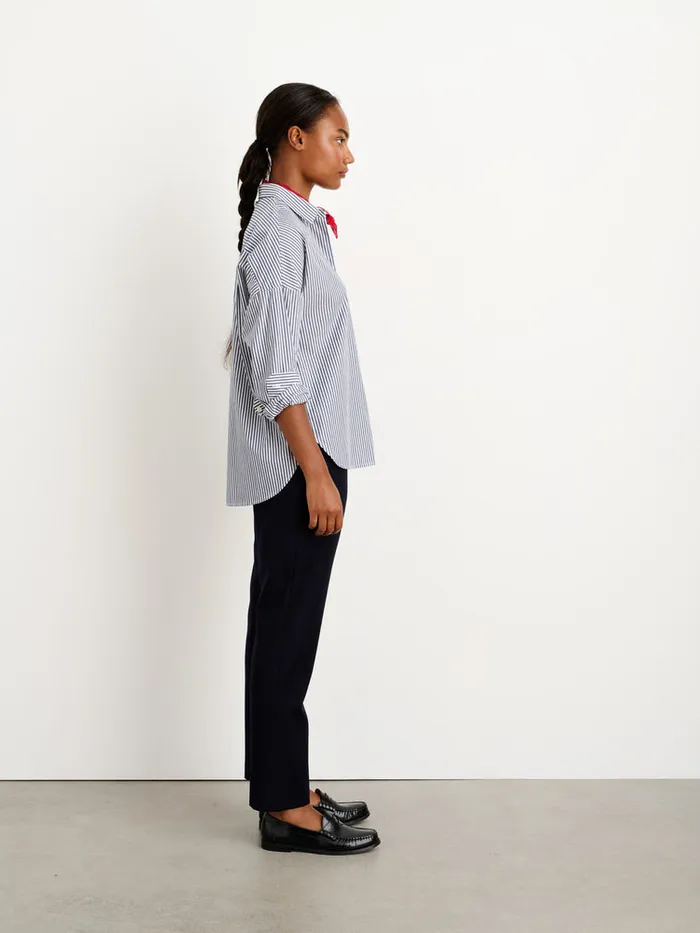 Women Alex Mill Shirts Tops Jo Striped Shirt In Paper Poplin