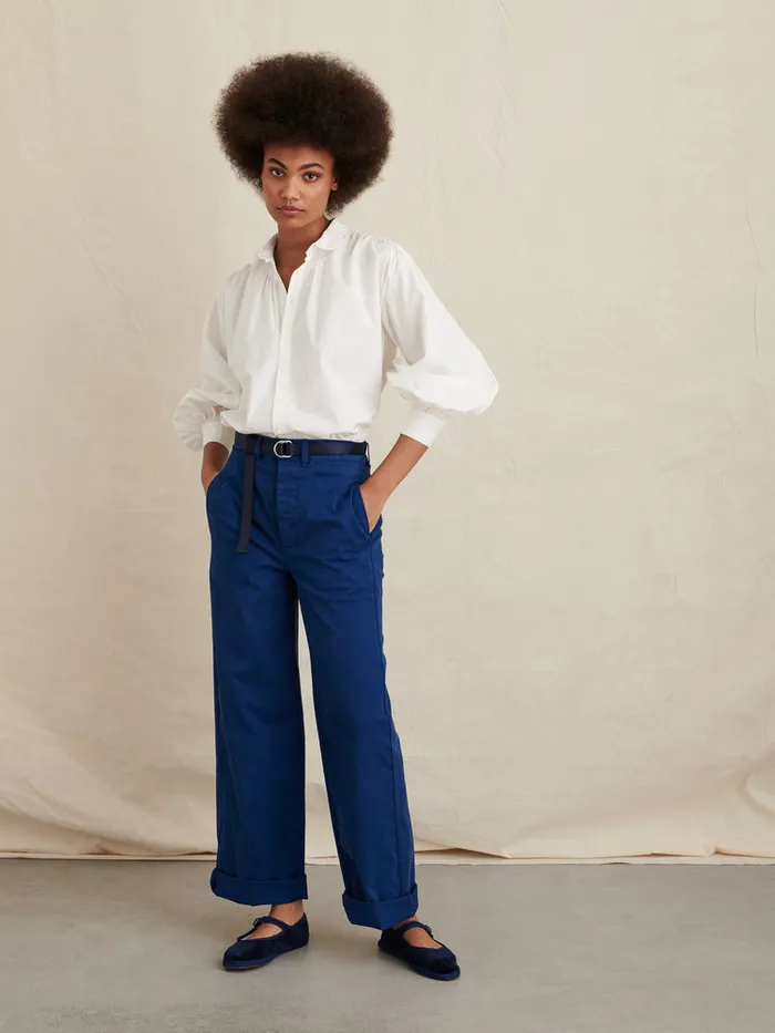 Women Alex Mill Shirts Tops Kit Shirt In Paper Poplin White