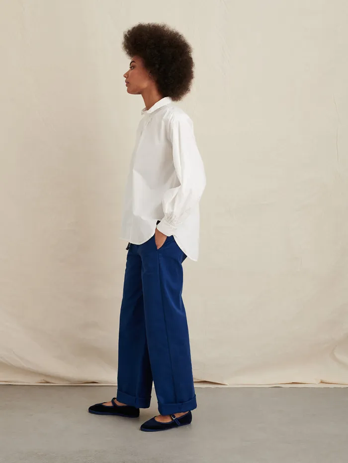 Women Alex Mill Shirts Tops Kit Shirt In Paper Poplin White