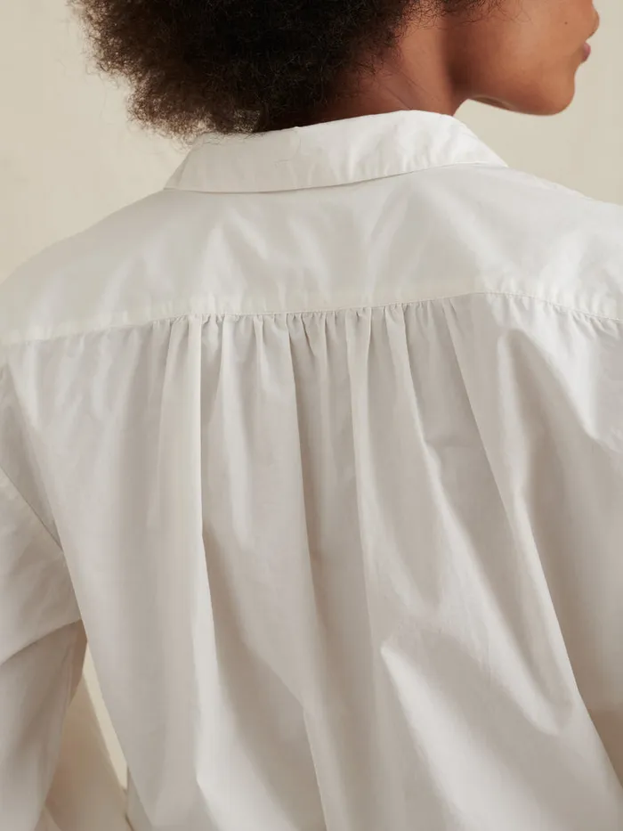 Women Alex Mill Shirts Tops Kit Shirt In Paper Poplin White