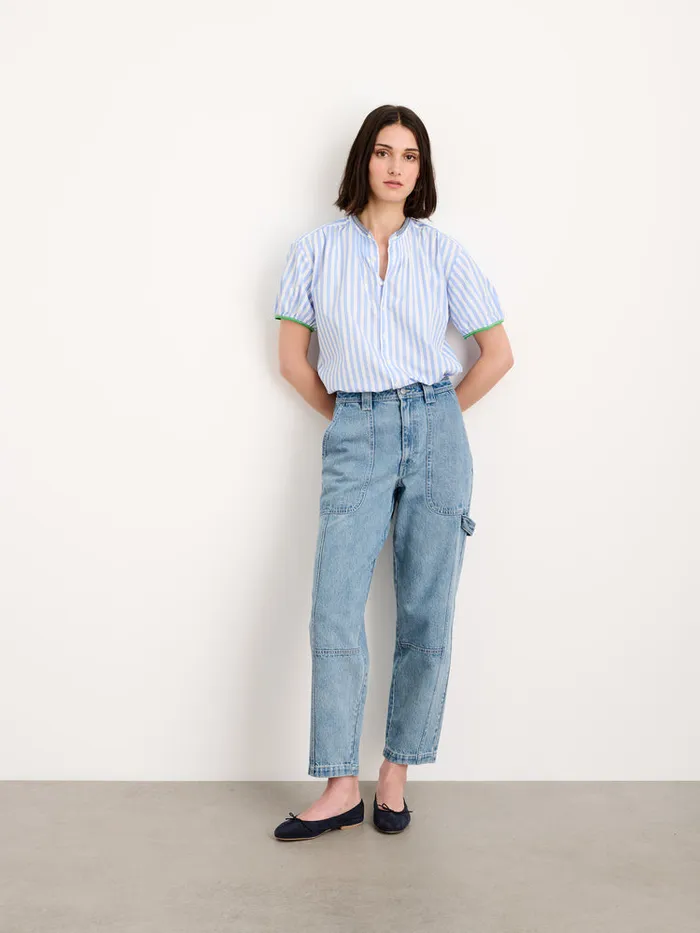 Women Alex Mill Shirts Tops Rework Kit Shirt In Bold Stripe
