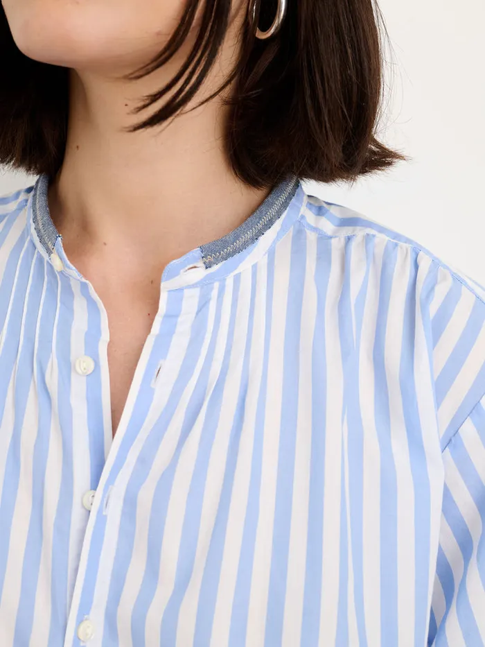 Women Alex Mill Shirts Tops Rework Kit Shirt In Bold Stripe