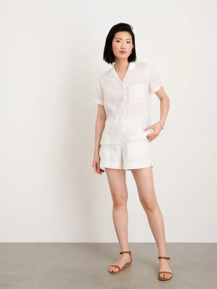Women Alex Mill Shorts Alessandra Shorts In Washed Twill Salt