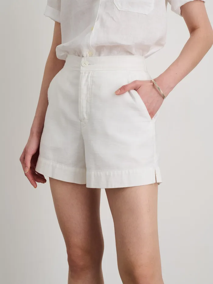 Women Alex Mill Shorts Alessandra Shorts In Washed Twill Salt