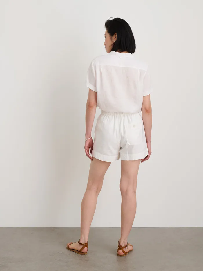 Women Alex Mill Shorts Alessandra Shorts In Washed Twill Salt