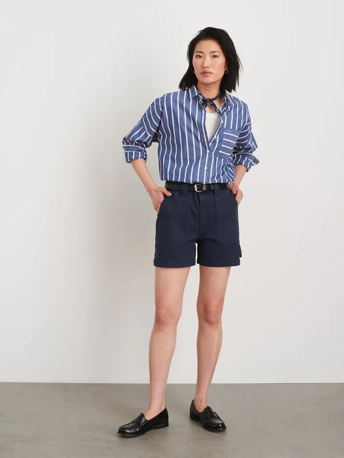 Women Alex Mill Shorts Phoebe Shorts In Recycled Denim Navy