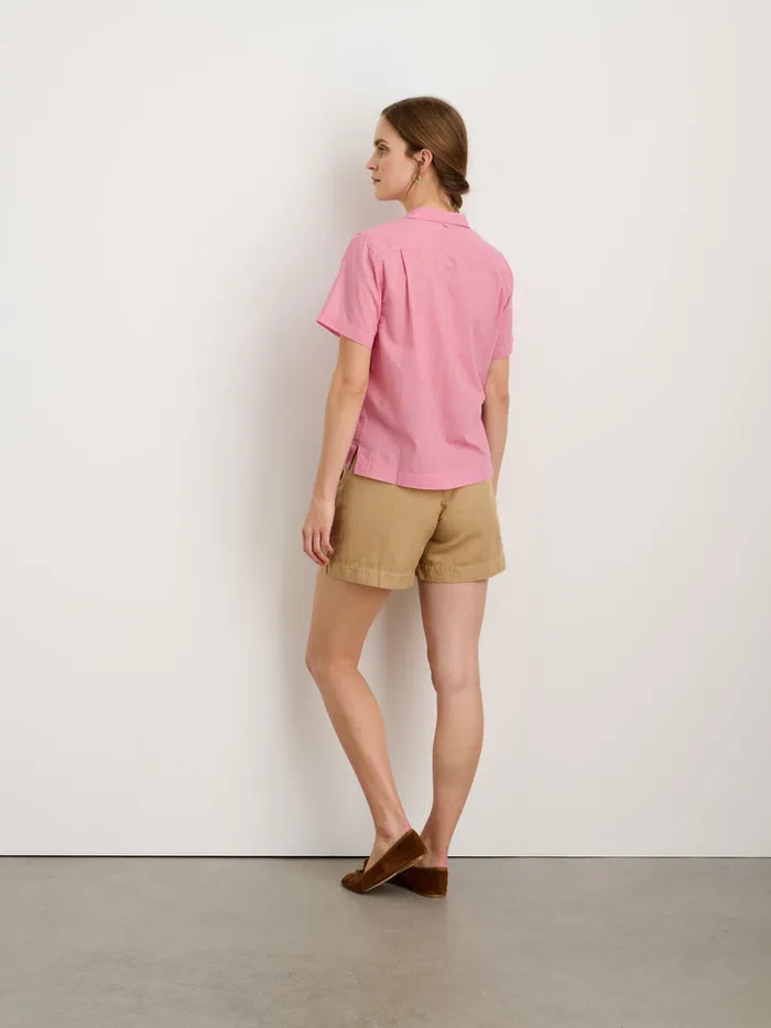 Women Alex Mill Shorts Pleated Shorts In Twill Vintage Khaki