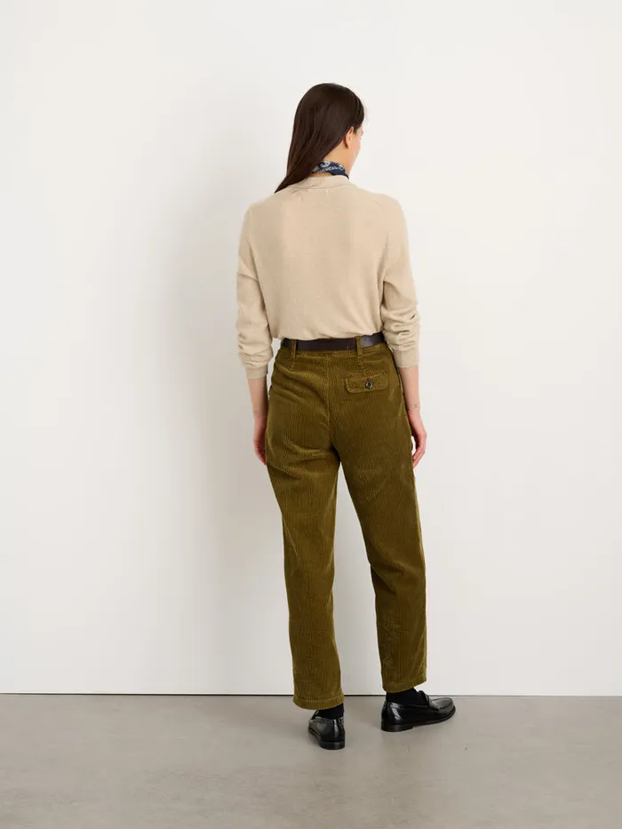 Women Alex Mill Sweaters Alice Polo Sweater In Cotton Driftwood