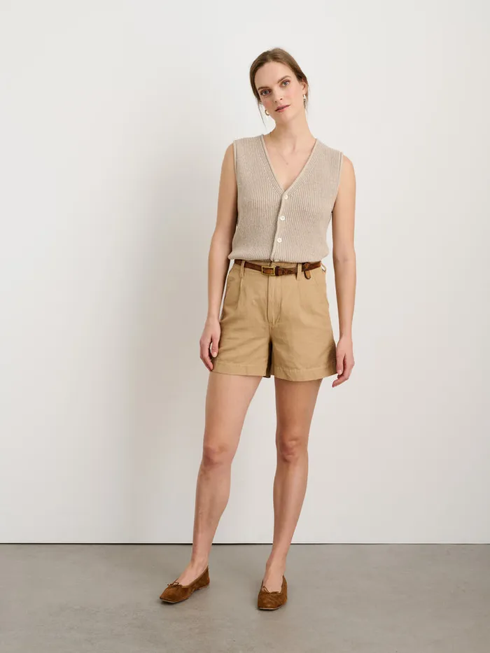 Women Alex Mill Sweaters Eldridge Sweater Vest Oatmeal
