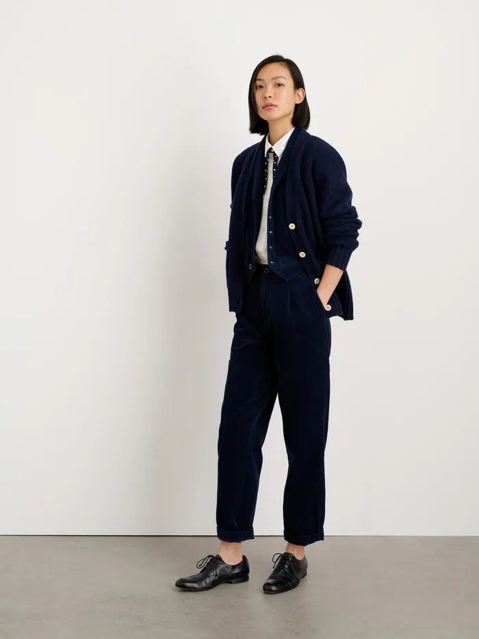 Women Alex Mill Sweaters Emma Cardigan In Lambswool Navy
