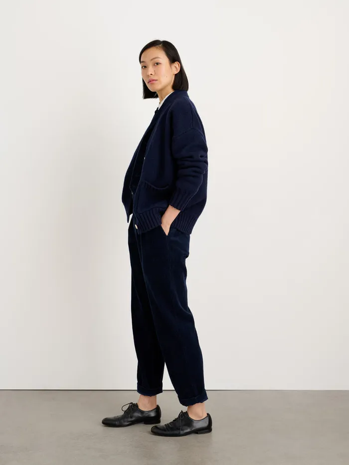 Women Alex Mill Sweaters Emma Cardigan In Lambswool Navy