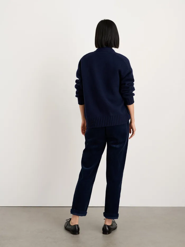 Women Alex Mill Sweaters Emma Cardigan In Lambswool Navy