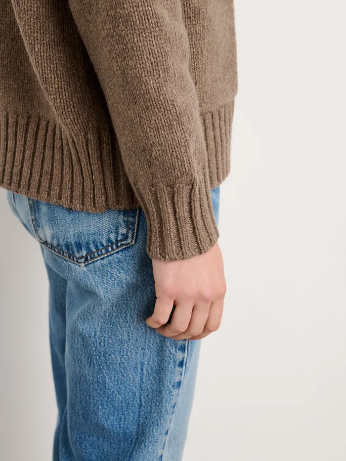 Women Alex Mill Sweaters Emma Cardigan In Lambswool Tiramisu