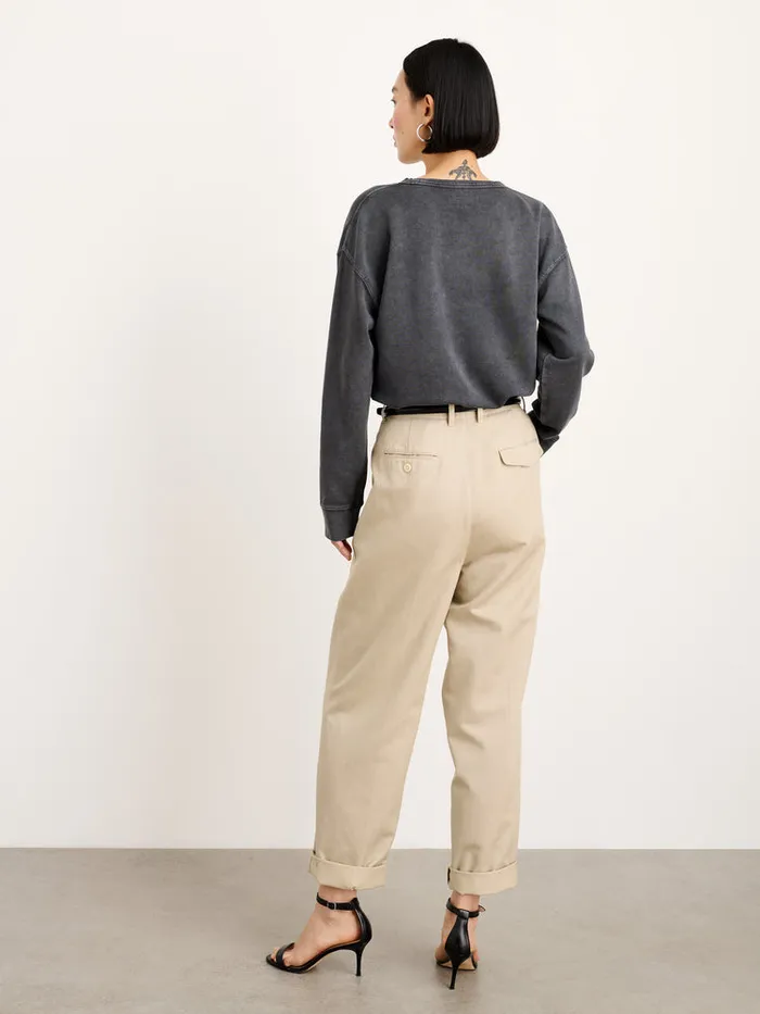 Women Alex Mill Sweaters Frankie Sweatshirt In Vintage Wash Washed Black Women Alex Mill Sweaters Frankie Sweatshirt In Vintage Wash Washed Black