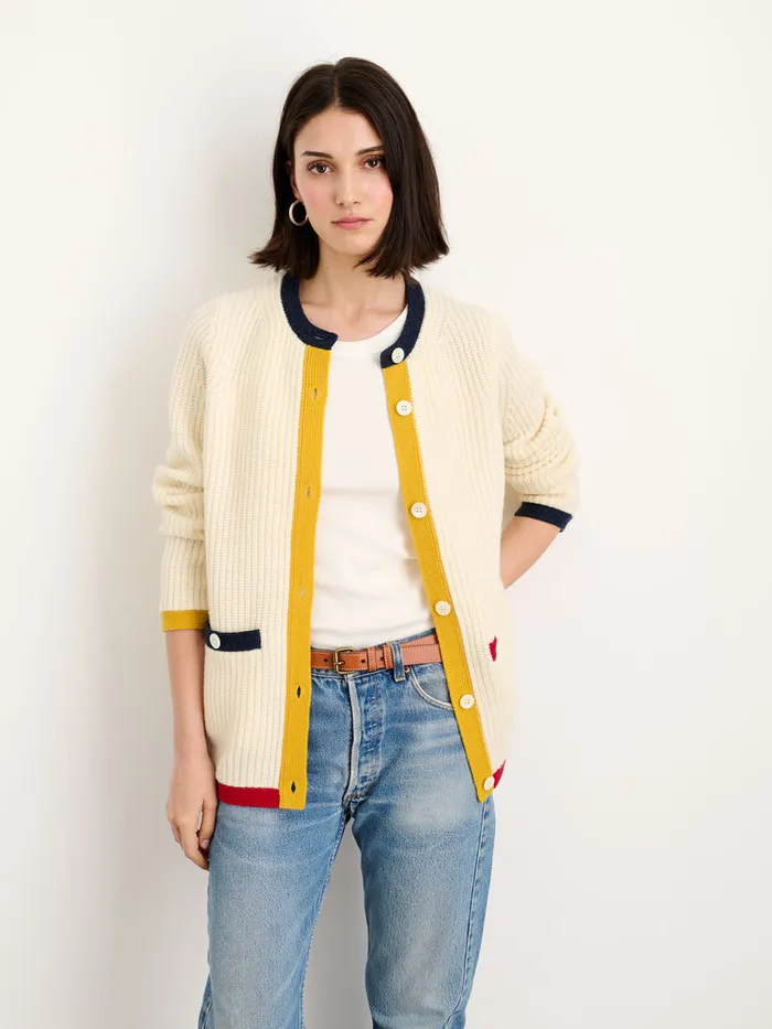 Women Alex Mill Sweaters Minnie Cardigan In Extrafine Merino Wool
