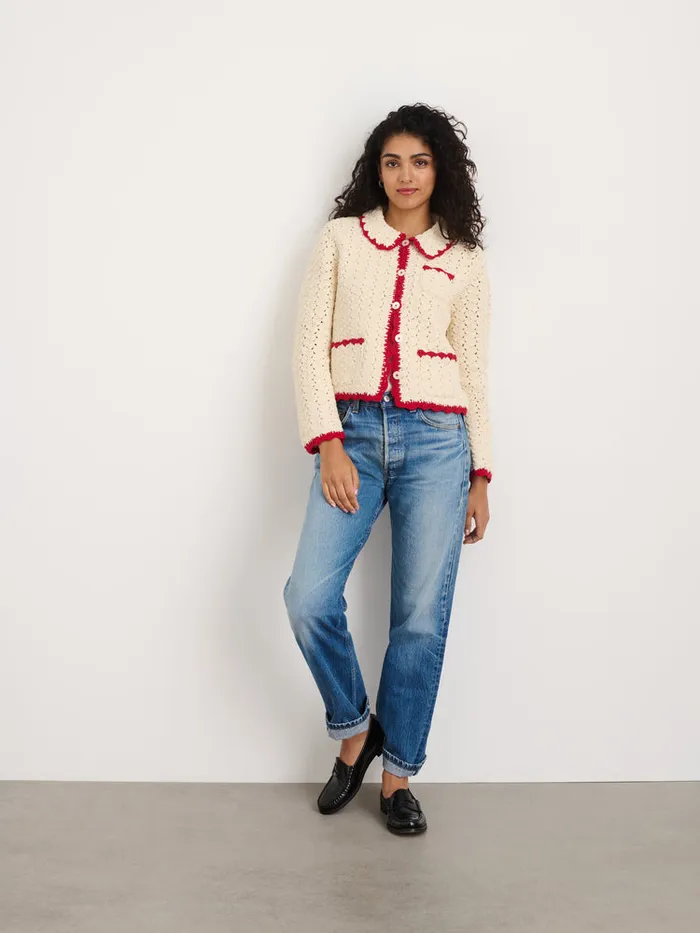 Women Alex Mill Sweaters Molly HandCrochet Cardigan