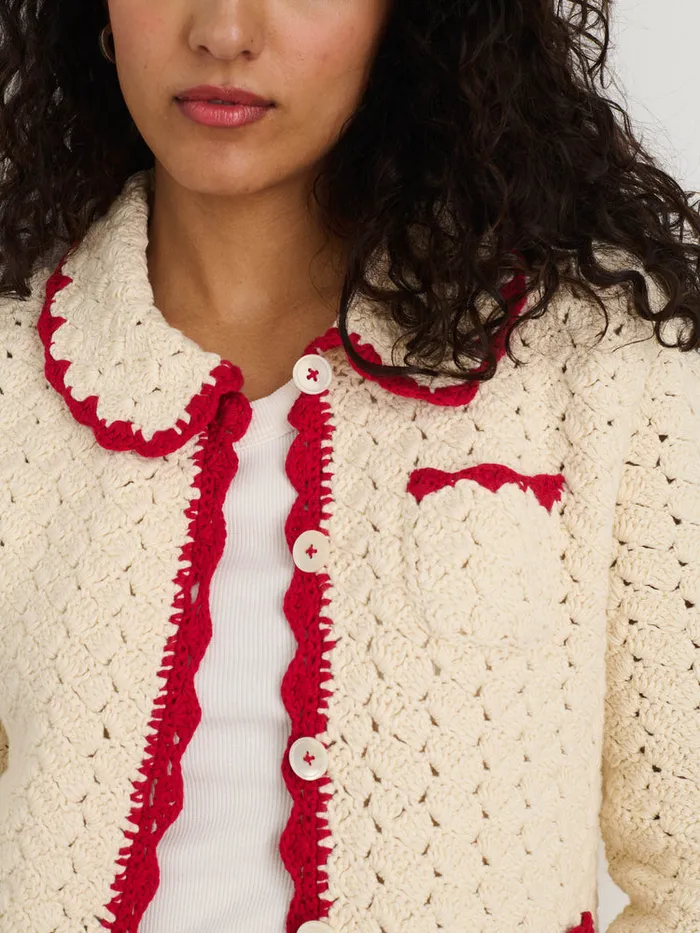 Women Alex Mill Sweaters Molly HandCrochet Cardigan