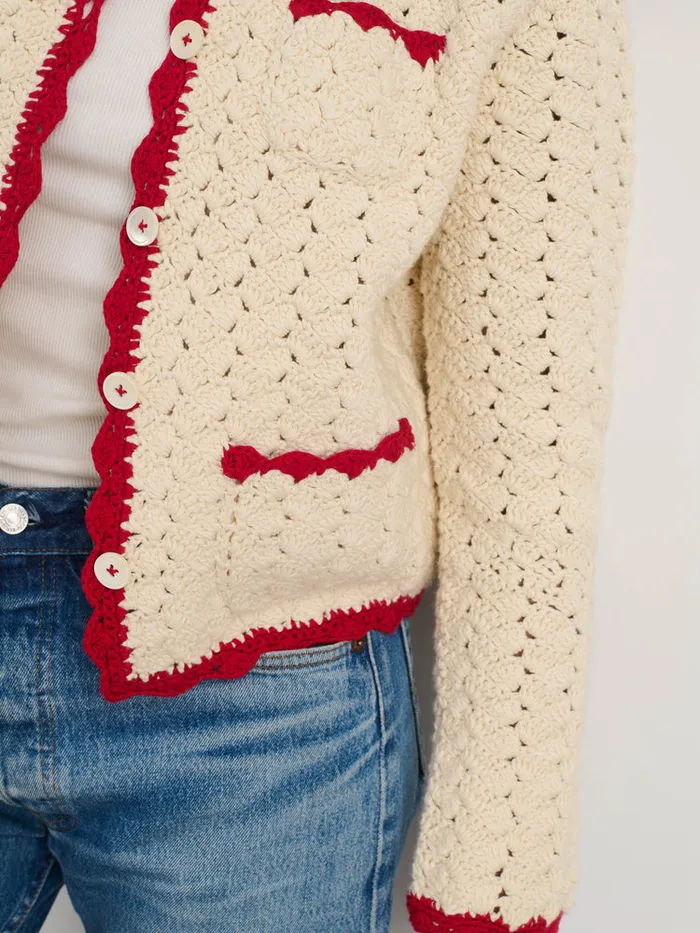 Women Alex Mill Sweaters Molly HandCrochet Cardigan
