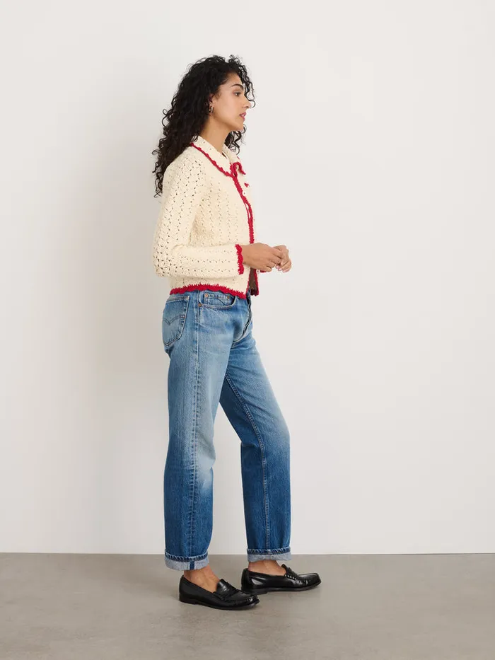 Women Alex Mill Sweaters Molly HandCrochet Cardigan