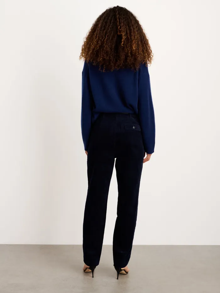 Women Alex Mill Sweaters Rowan VNeck In Cashmere Midnight Navy