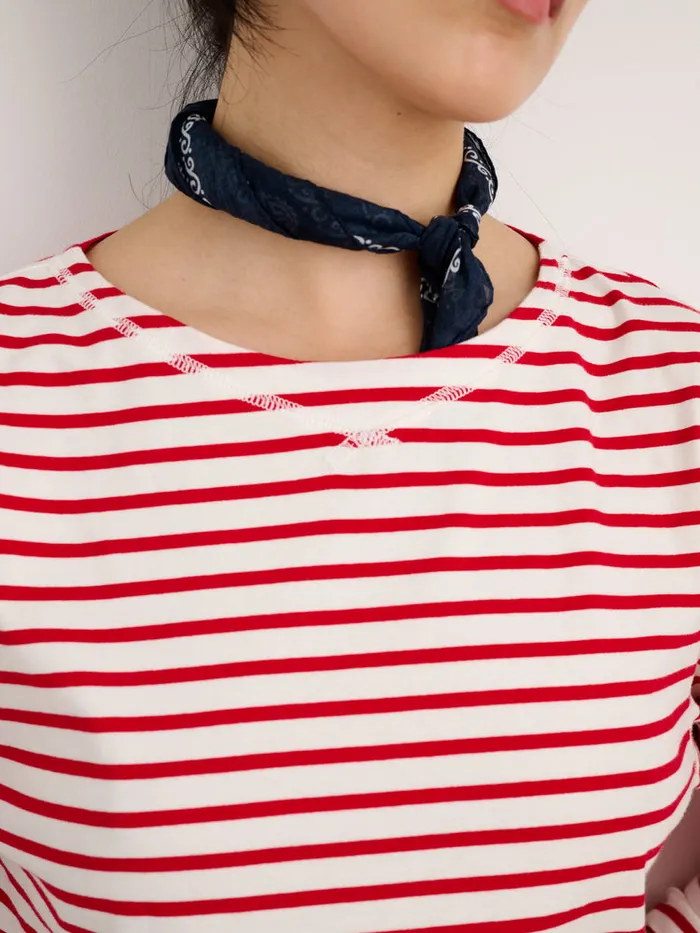 Women Alex Mill Tees Tanks Beachside Tee In Stripe Whitered
