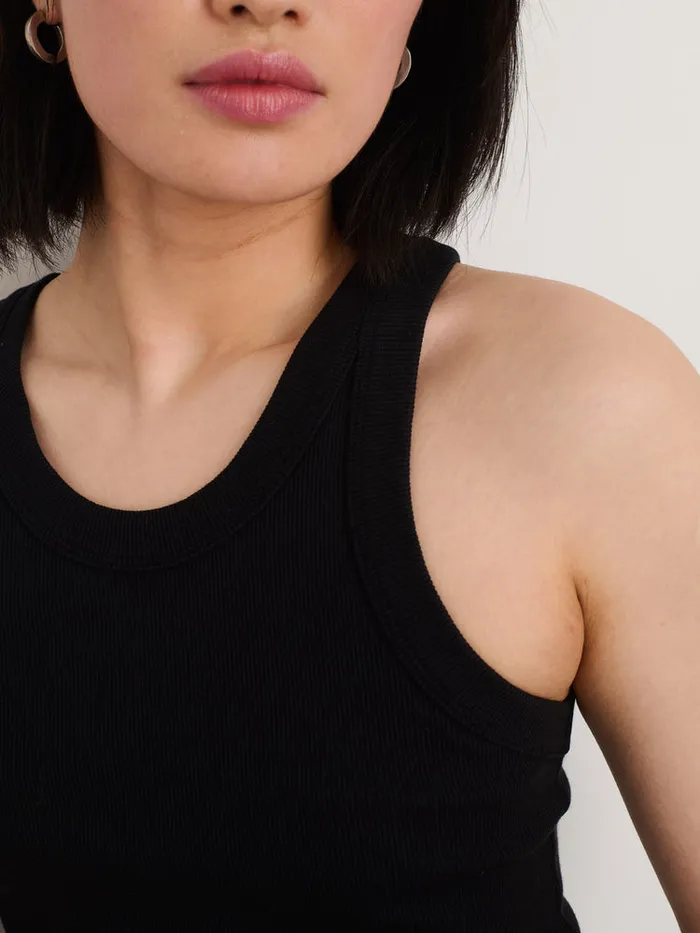 Women Alex Mill Tees Tanks Everyday Rib Tank Black