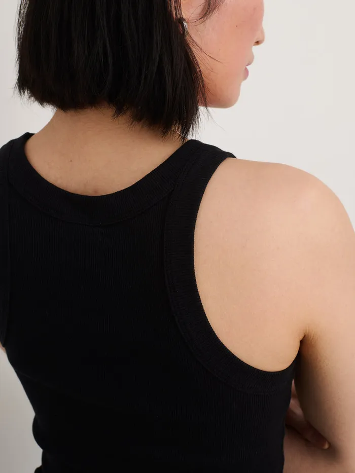 Women Alex Mill Tees Tanks Everyday Rib Tank Black