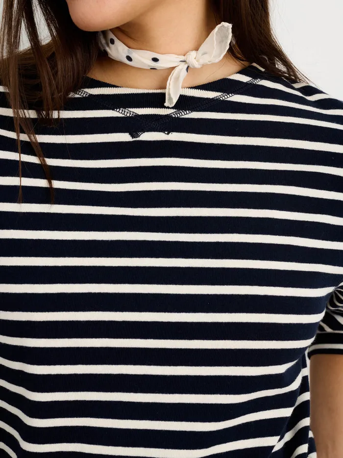 Women Alex Mill Tees Tanks Lakeside Striped Tee Dark Navynatural