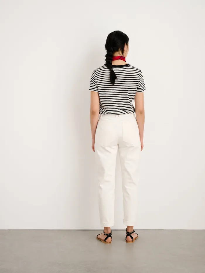 Women Alex Mill Tees Tanks Prospect Tee In Stripe Blackwhite