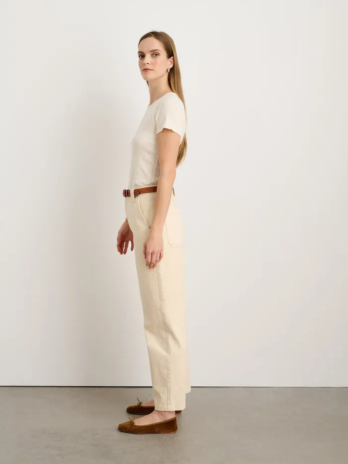 Women Alex Mill Tees Tanks Remy Pointelle Tee Off White