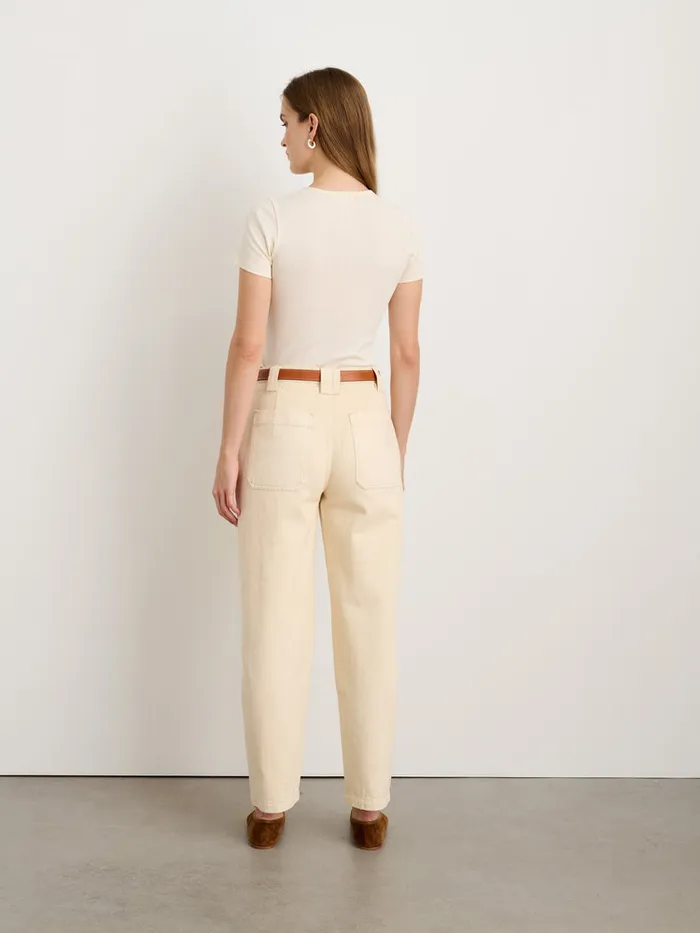Women Alex Mill Tees Tanks Remy Pointelle Tee Off White