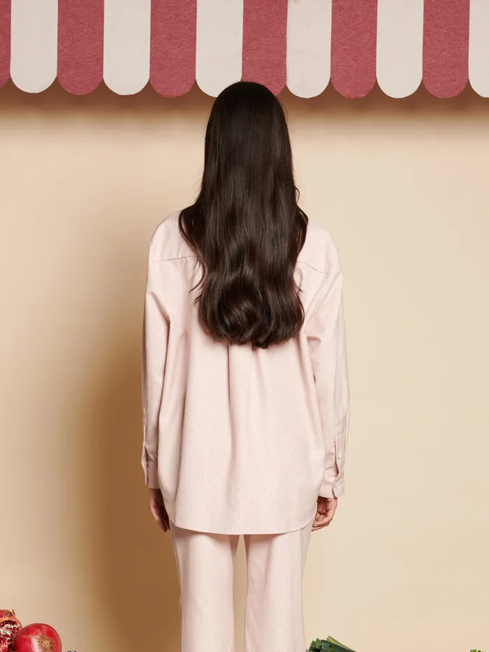 Women Apple Gem Shirt Dusty Pink Sister Jane Tops