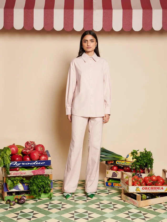 Women Apple Gem Shirt Dusty Pink Sister Jane Tops