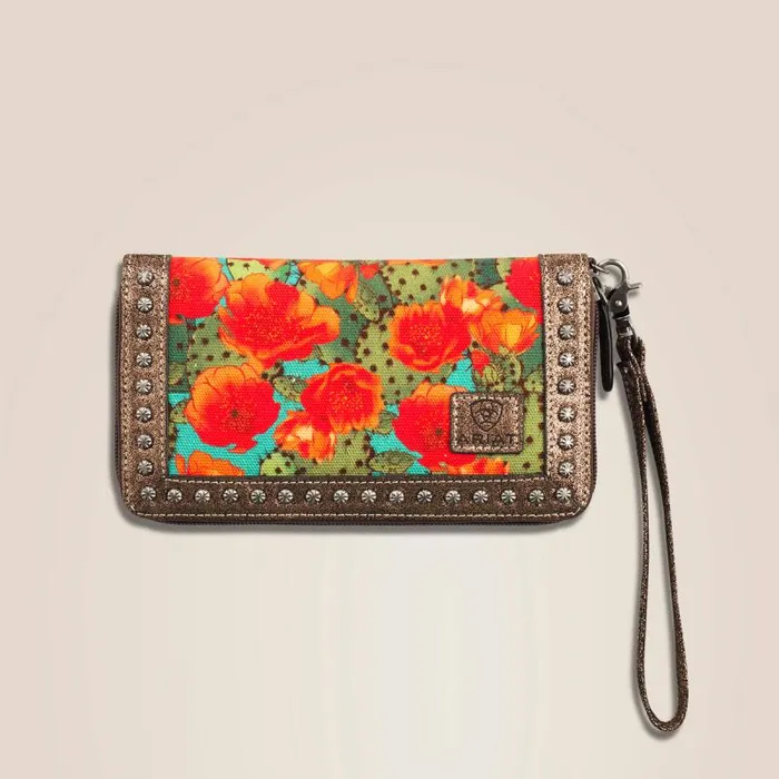Women Bags and Wallets Ariat Cruiser Clutch Wallet Multi