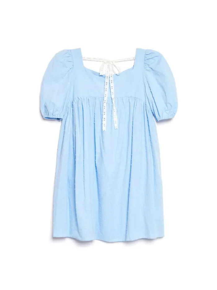 Women Barn Rose Mini Dress Baby Blue Sister Jane Dresses