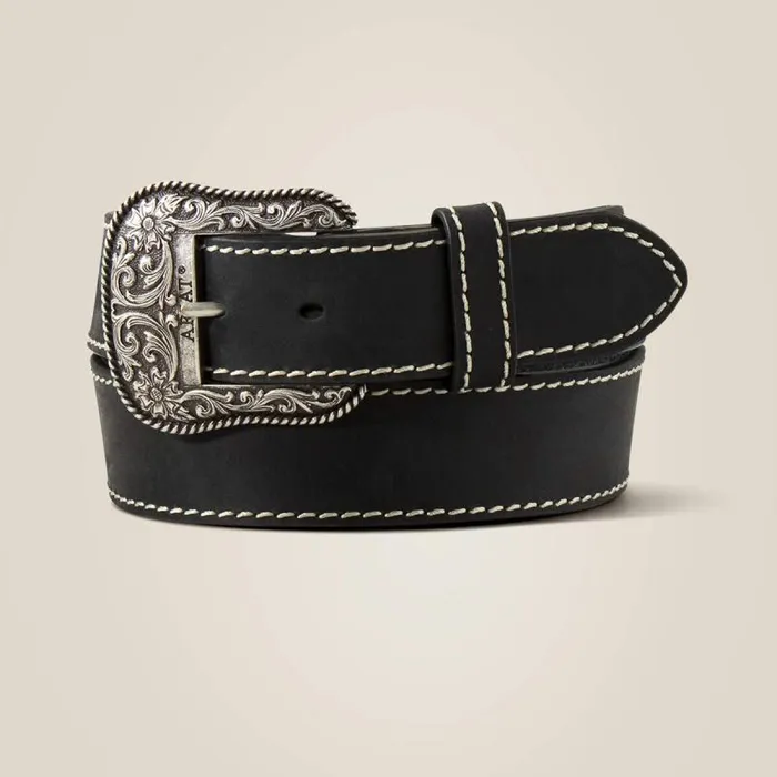 Women Belts Ariat Double Row Studded Belt Black