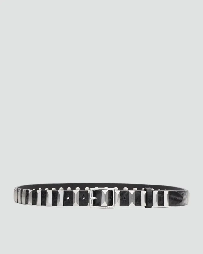 Women Belts Rag 038 Bone Baby Boyfriend Studded Belt Black